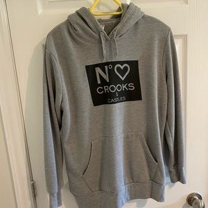 Grey crooks and castles hoddie